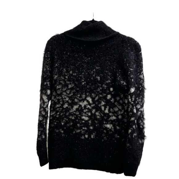 Cozy Black and Gray Cowl Neck Sweater - Picture 5 of 5